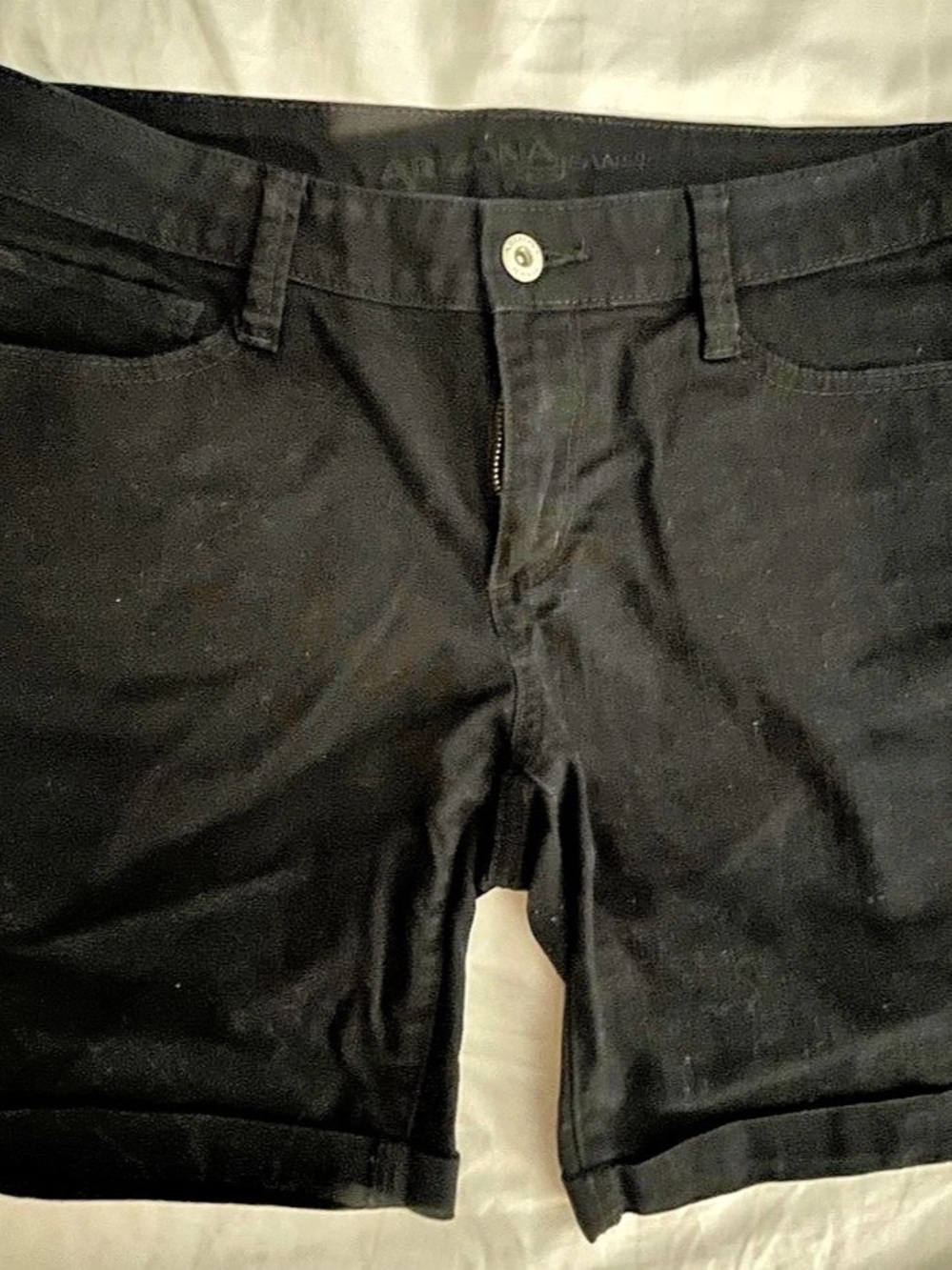 Arizona Jean Co. Juniors Black Flat Front Shorts Size 11